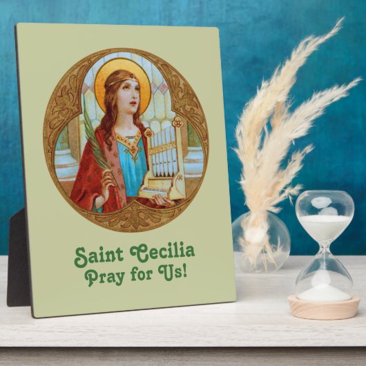 St. Cecilia von Rom (BK 003) 8"x10" Fotoplatte (Seite)