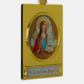 St. Cecilia von Rom (BK 003) Banner-Ornament Gold (Rechts)