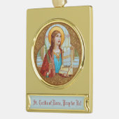 St. Cecilia von Rom (BK 003) Banner-Ornament Gold (Links)