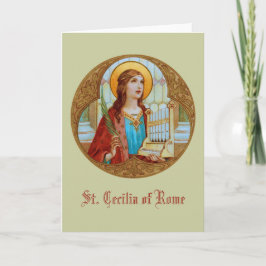 St. Cecilia von Rom (BK 003) Blank Gruß Karte