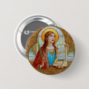 St. Cecilia von Rom (BK 003) Button
