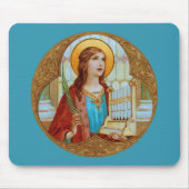St. Cecilia von Rom (BK 003) Horizontal Mousepad (Vorne)