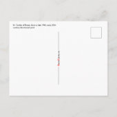 St. Cecilia von Rom (BK 003) Horizontale Postkarte (Rückseite)