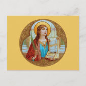 St. Cecilia von Rom (BK 003) Horizontale Postkarte (Vorderseite)