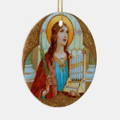 St. Cecilia von Rom (BK 003) Keramik Ornament (Rechts)