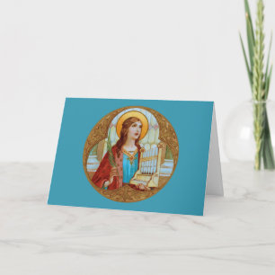 St. Cecilia von Rom (BK 003) Leere Grußkarte Karte