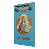 St. Cecilia von Rom (BK 003) Mini Klemmbrett (Gewinkelt2)