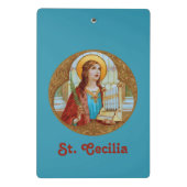 St. Cecilia von Rom (BK 003) Mini Klemmbrett (Rückseite)
