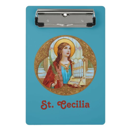 St. Cecilia von Rom (BK 003) Mini Klemmbrett (Vorderseite)