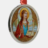 St. Cecilia von Rom (BK 003) Ornament Aus Metall (Rechts)