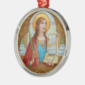 St. Cecilia von Rom (BK 003) Ornament Aus Metall (Links)