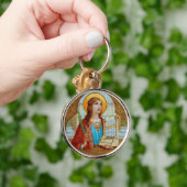 St. Cecilia von Rom (BK 003) U-Metal Schlüsselanhänger (Hand)