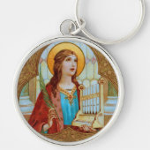 St. Cecilia von Rom (BK 003) U-Metal Schlüsselanhänger (Vorne)