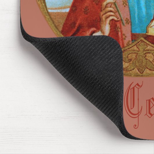 St. Cecilia von Rom (BK 003) Vertikal Mousepad (Ecke)