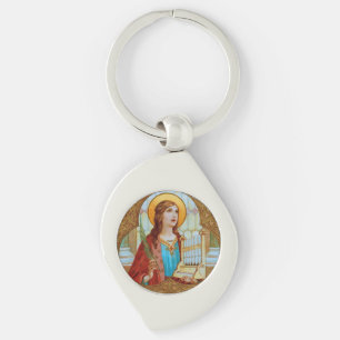 St. Cecilia von Rom (BK 003) Wirbel Schlüsselanhänger