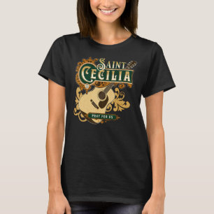 St Cecilia von Rom Schutzheilige der Musik Katholi T-Shirt