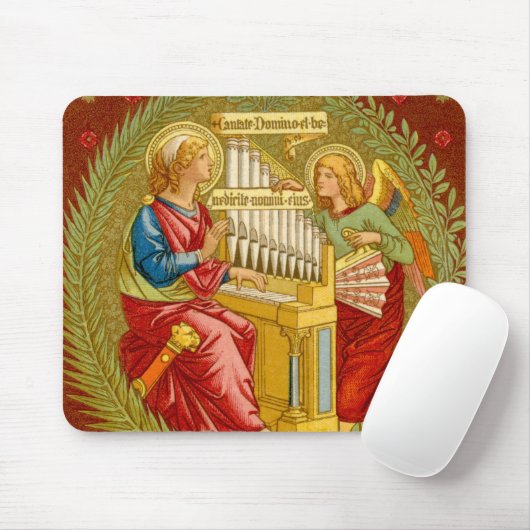 St. Cecilia von Rom (SNV 36) Horizontal Mousepad (Mit Mouse)
