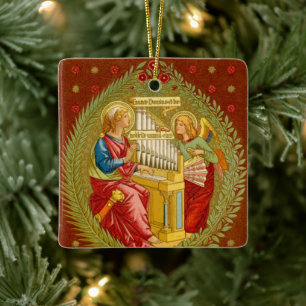 St. Cecilia von Rom (SNV 36) Quadrat Keramikornament