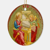 St. Cecilia von Rom (SNV 36) Runde Keramik Ornament (Links)