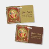 St. Cecilia von Rom (SNV 36, Stil 2) Ausweis (Vorder- & Rückseite)