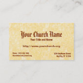 St. Cecilia von Rom (SNV 36, Stil 2) Visitenkarte (Rückseite)