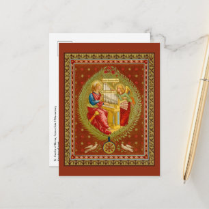 St. Cecilia von Rom (SNV 36) Vertikale Postkarte