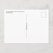 St. Cecilia von Rom (SNV 36) Vertikale Postkarte (Rückseite)