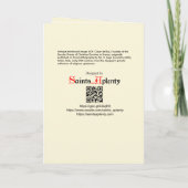 St. César de Bus (SLE 001) Blank Gruß Karte (Rückseite)