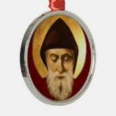 St. Charbel Makhlouf Ornament Aus Metall (Rechts)