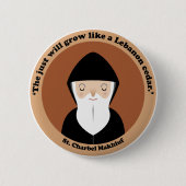 St. Charbel Makhluf Button (Vorderseite)