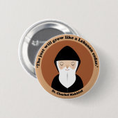 St. Charbel Makhluf Button (Vorne & Hinten)