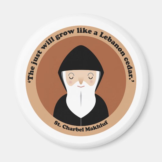 St. Charbel Makhluf Magnet (Vorne)