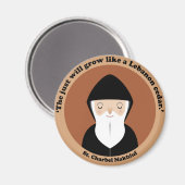 St. Charbel Makhluf Magnet (Vorderseite/Rückseite)