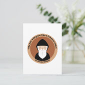 St. Charbel Makhluf Postkarte (Stehend Vorderseite)
