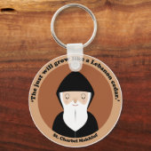 St. Charbel Makhluf Schlüsselanhänger (Vorderseite)