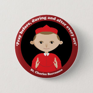 St Charles Borromeo Button