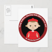 St. Charles Borromeo Postkarte (Vorne/Hinten)