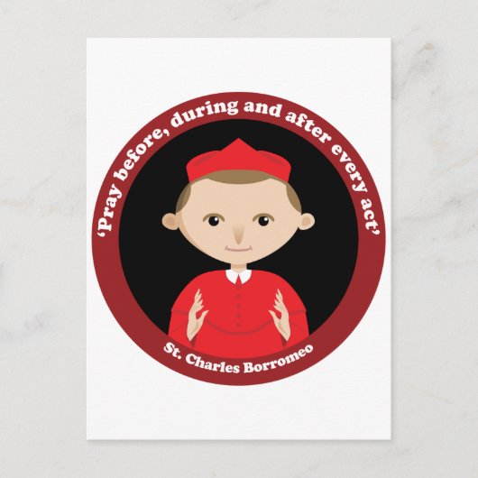 St. Charles Borromeo Postkarte (Vorderseite)