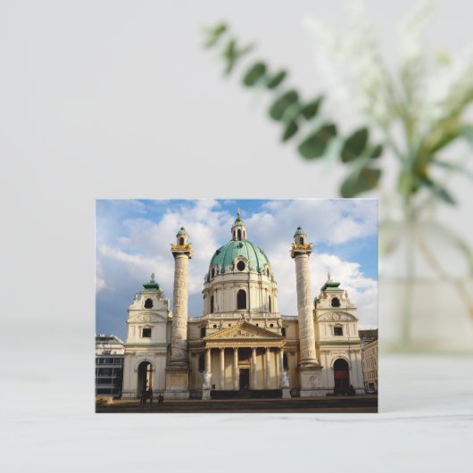 St.-Charles-Kirche Postkarte (Stehend Vorderseite)