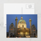 St.-Charles-Kirche Postkarte (Vorne/Hinten)