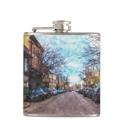 St Charles Main St Painterly Flachmann (Vorderseite)