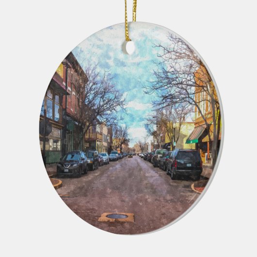 St Charles Main St Painterly Keramik Ornament (Links)