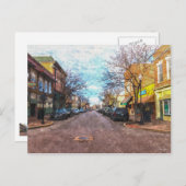 St Charles Main St Painterly Postkarte (Vorne/Hinten)
