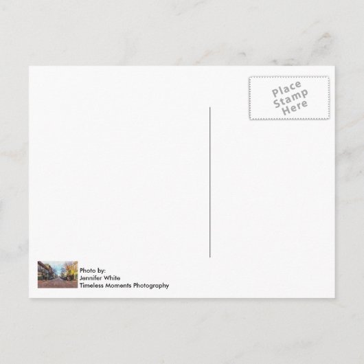 St Charles Main St Painterly Postkarte (Rückseite)