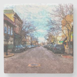 St Charles Main St Painterly Steinuntersetzer