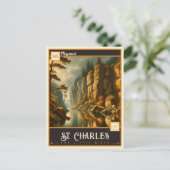 St. Charles, Missouri | VINTAG Postkarte (Stehend Vorderseite)