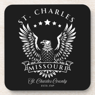 St. Charles Missouri Vintage Adler Getränkeuntersetzer