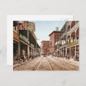 St. Charles Street New Orleans Retro 1900 Postkarte (Vorne/Hinten)
