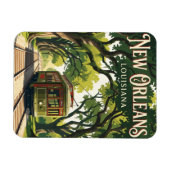 St. Charles Streetcar USA Magnet (Horizontal)