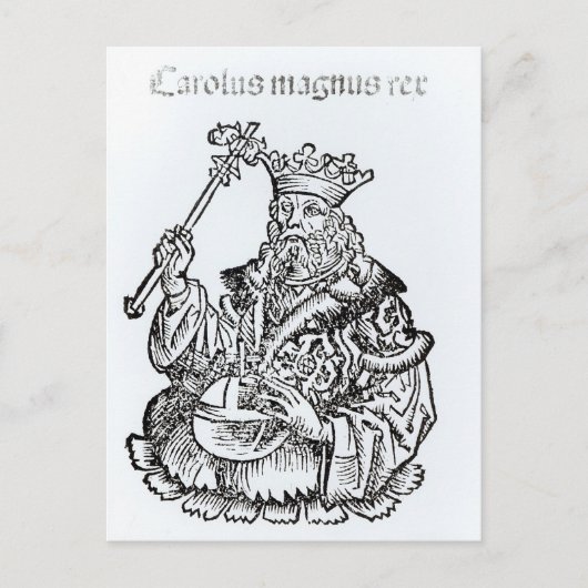 St. Charles von 'Liber Chronicarum' Postkarte (Vorderseite)